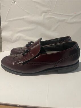 Men's Burgundy Leather dexter Slip-On Loafers